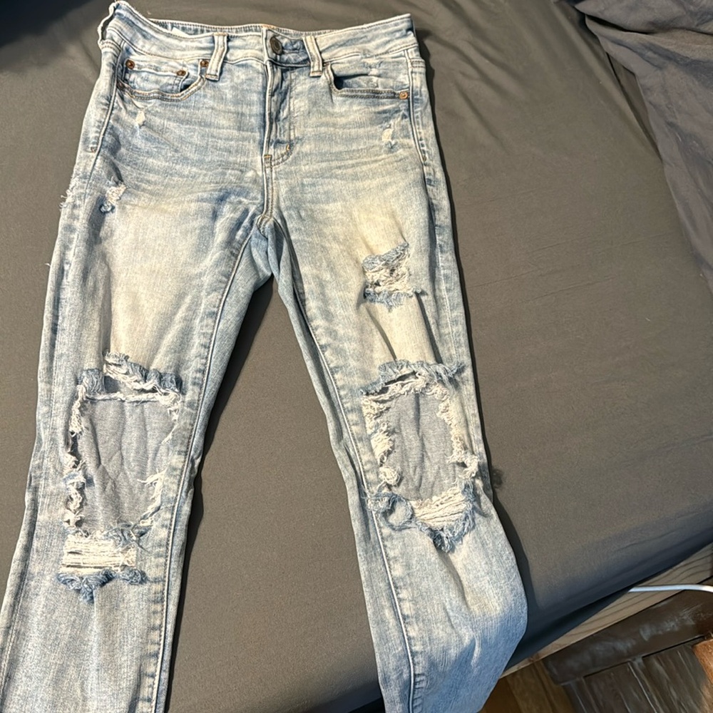 American Eagle size 6 X-short skinny high rise jeggings